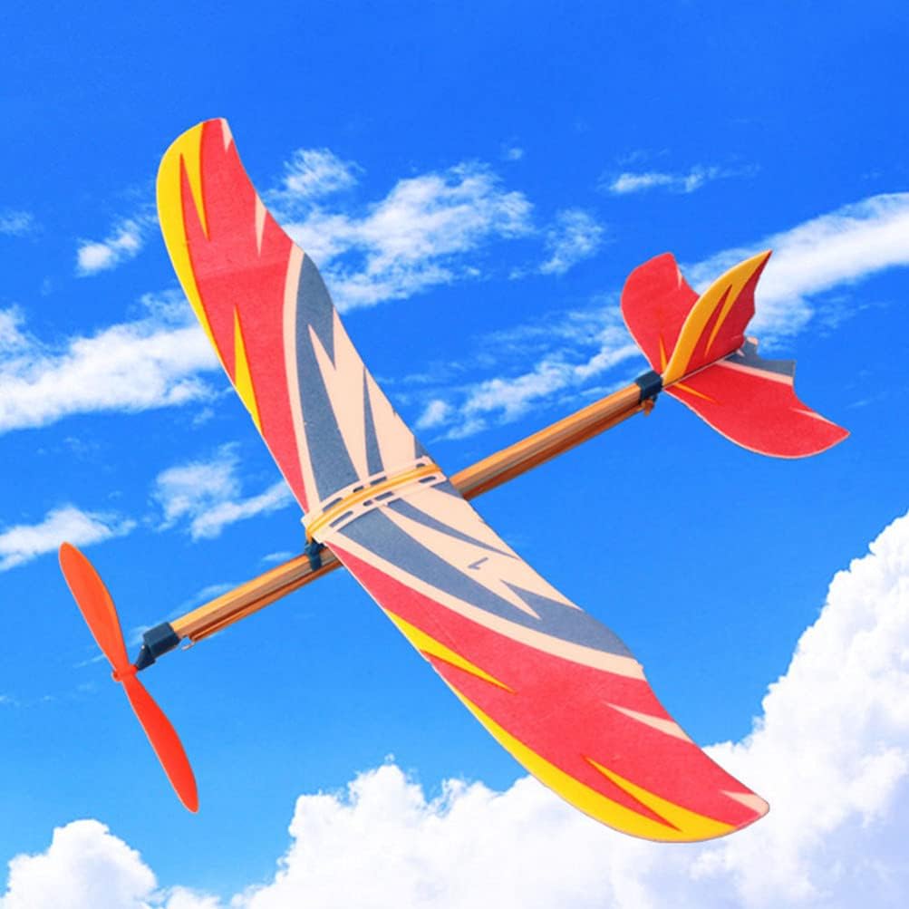 Kids Outdoor Fun - 10PCS Airplane Model Rubber Band Powered