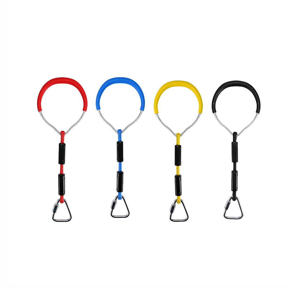Kids Outdoor Climbing - 2Pcs Colorful Kids Climbing Rings Solid