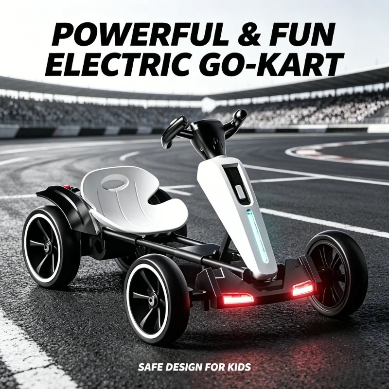 Kids Outdoor Car - Foldable Kids Electric Go Kart With