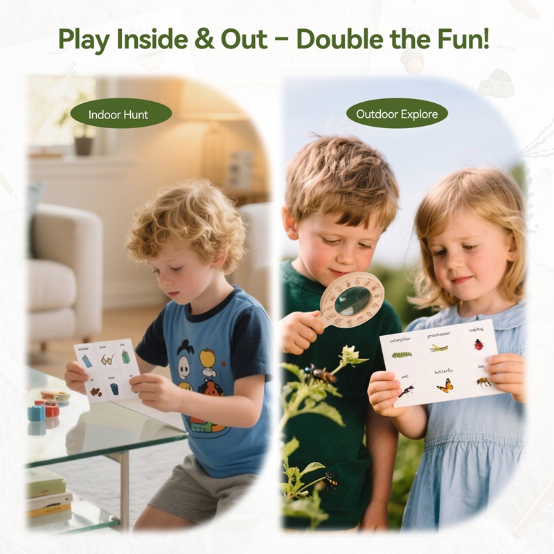 Wooden Montessori Toys Treasur - Kids Outdoor Explorer Set ulasan dan harga