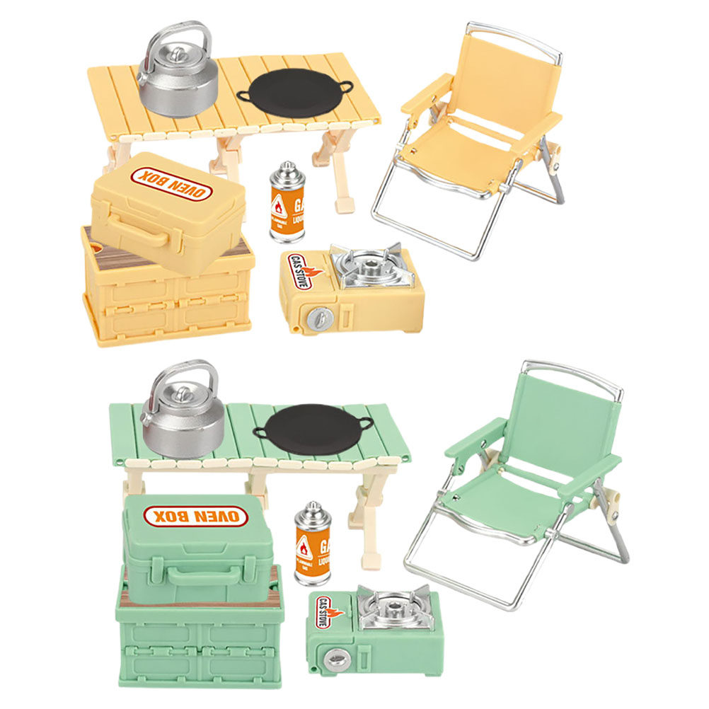 16Pcs Compact Miniature Outdoo - Kids Outdoor Table And Chairs ulasan dan harga