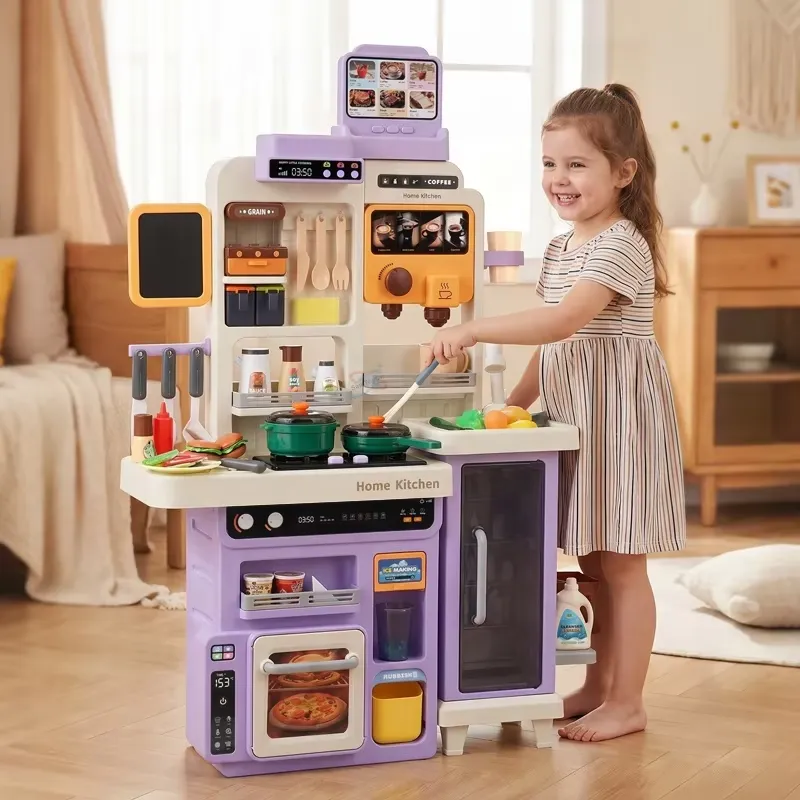 90cm Large Pretend Play Kitche - Kids Outdoor Kitchen Set ulasan dan harga