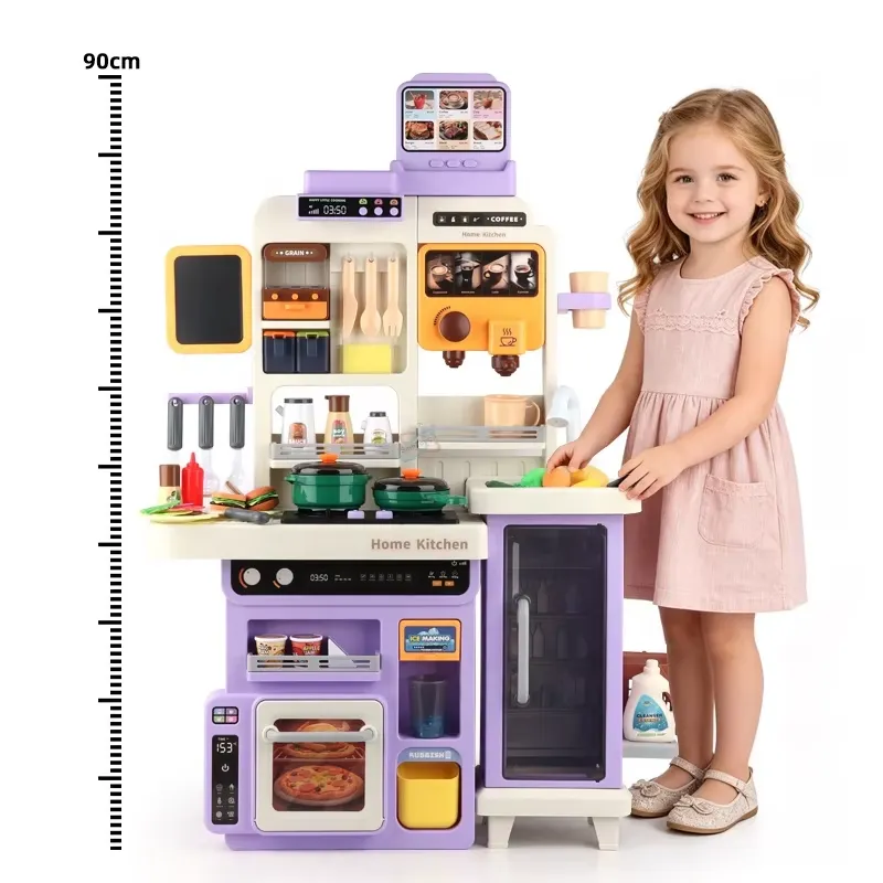 90cm Large Pretend Play Kitche - Kids Outdoor Kitchen Set ulasan dan harga