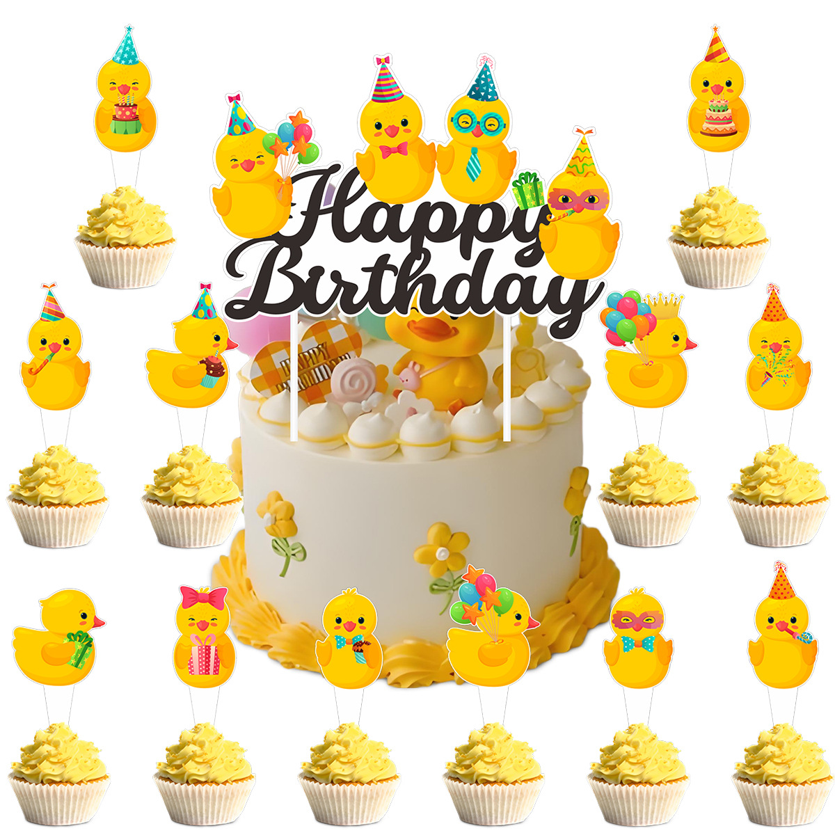 Cute Swim Duck Theme Happy Bir - Kids Outdoor Merry Go Round ulasan dan harga