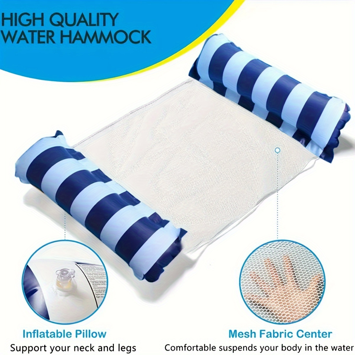 Inflatable Pool Float Hammock, - Kids Outdoor Grill ulasan dan harga