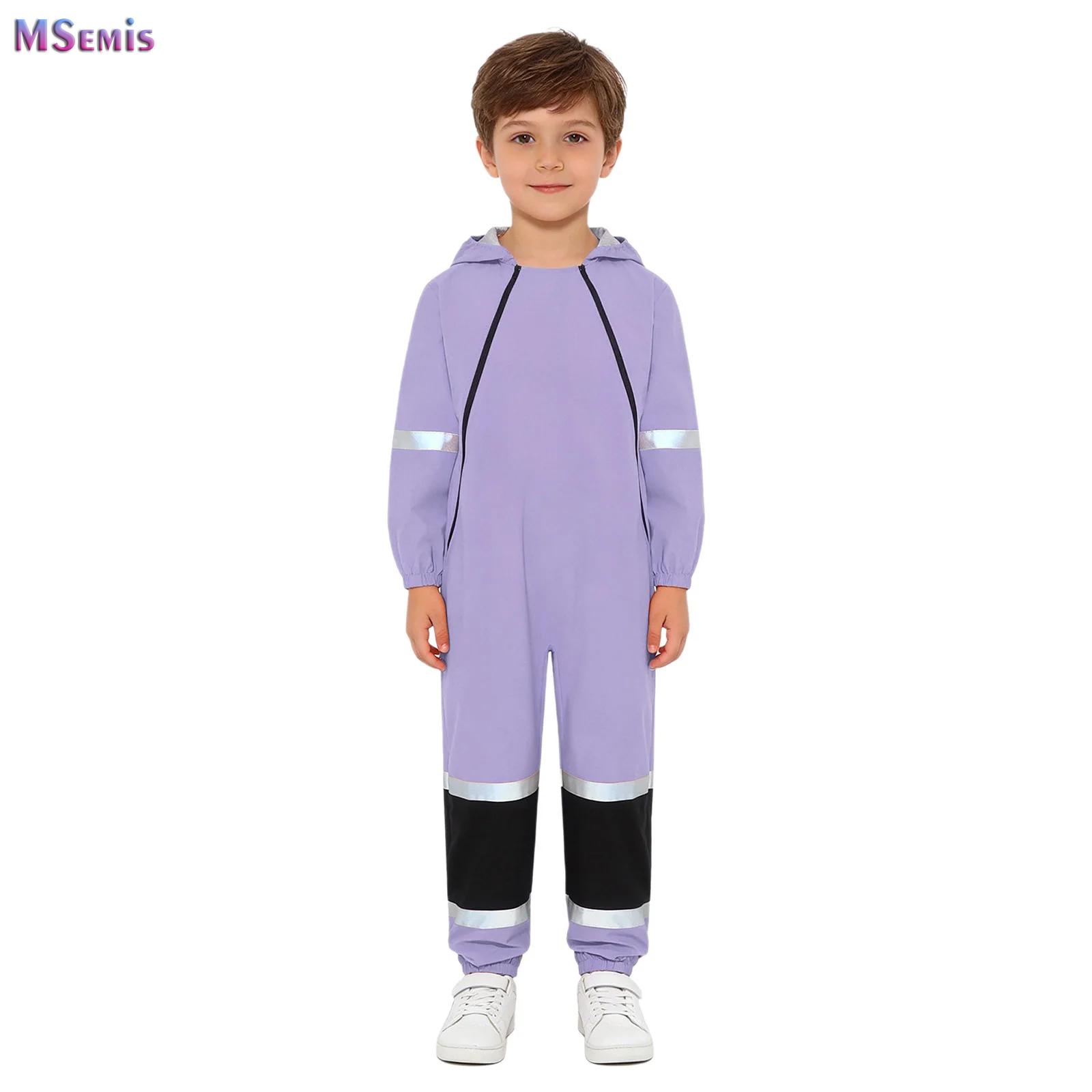 Boys Girls Rain Suit Waterproo - Kids Outdoor Overalls ulasan dan harga