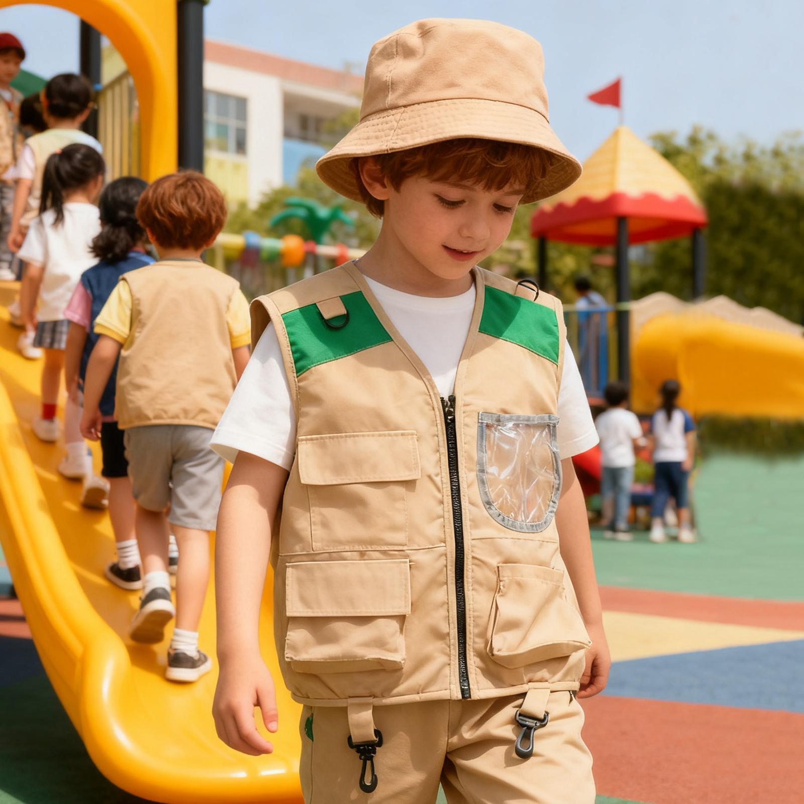 Kids Explorer hat and vest Cos - Kids Outdoor Explorer Set ulasan dan harga