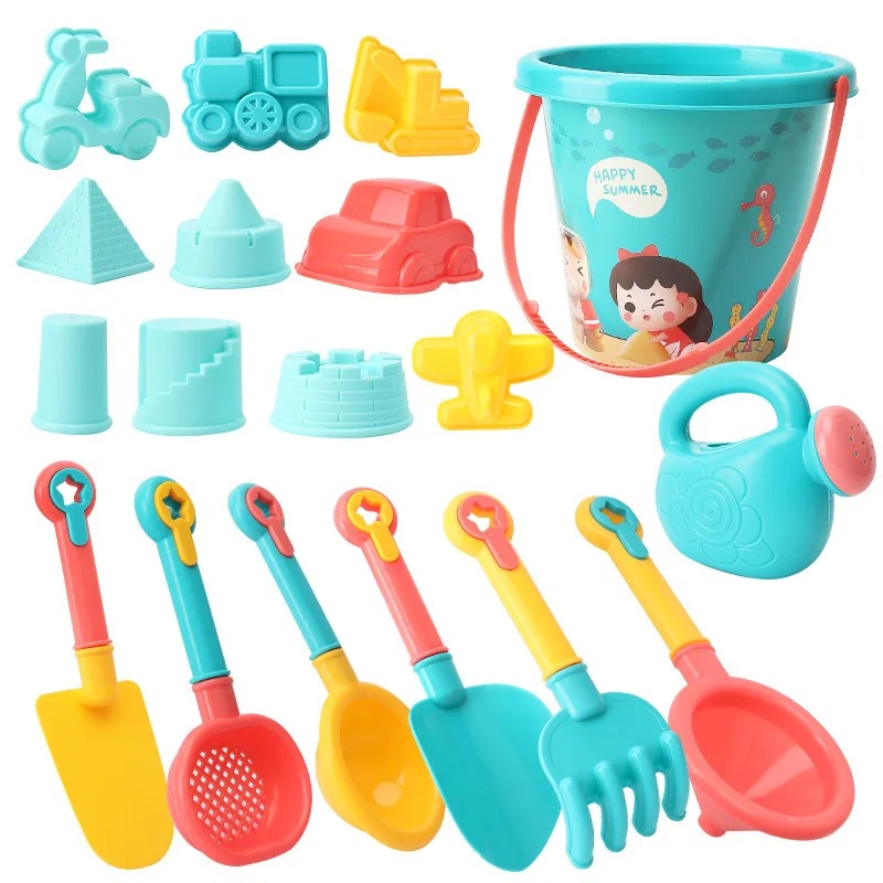 18PCS Beach Toy Set Bucket Sea - Kids Outdoor Car ulasan dan harga