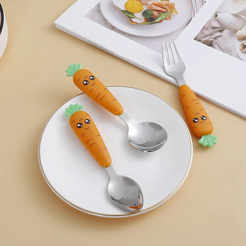 Stainless Steel Carrots Tablew - Kids Outdoor Kitchen Set ulasan dan harga