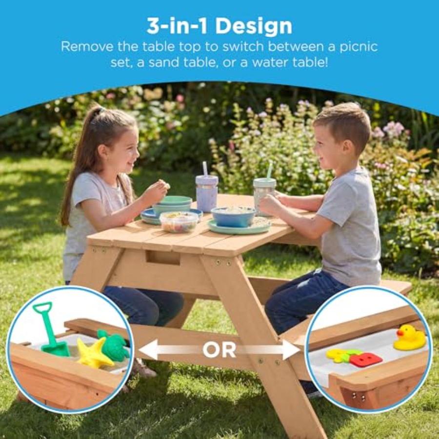 Outdoor kids picnic table with - Kids Outdoor Table With Umbrella ulasan dan harga