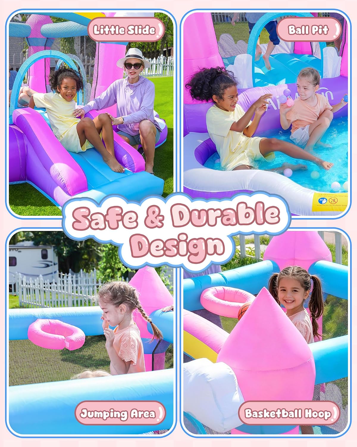 Pink Indoor/Outdoor Inflatable - Kids Outdoor Ball ulasan dan harga