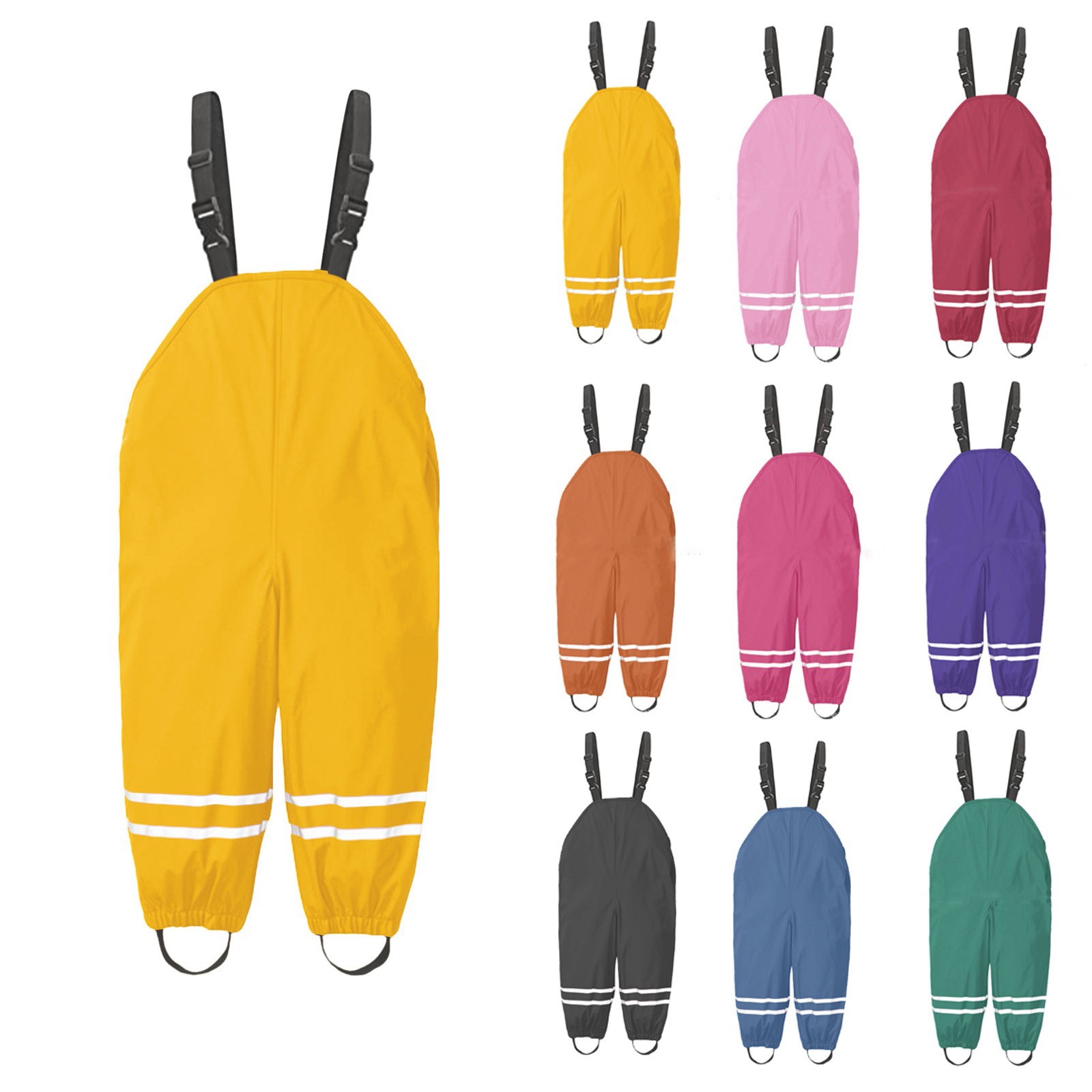1-8Y Rain Pants Toddler Kids R - Kids Outdoor Overalls ulasan dan harga