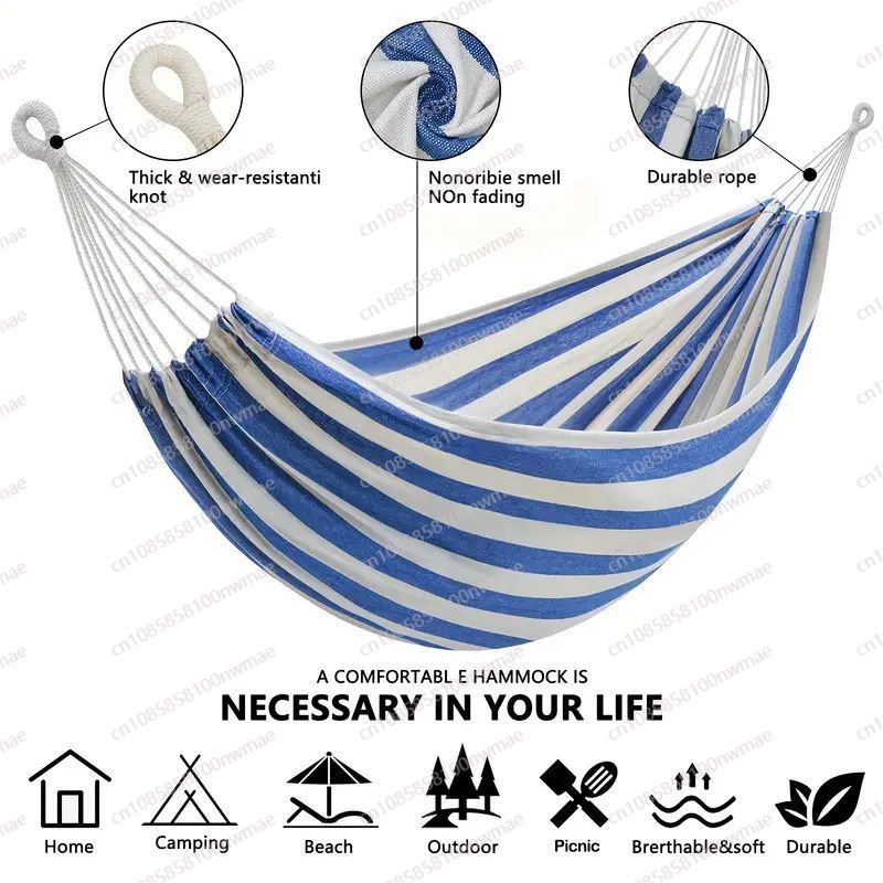 Double canvas stickless single - Kids Outdoor Hammock ulasan dan harga