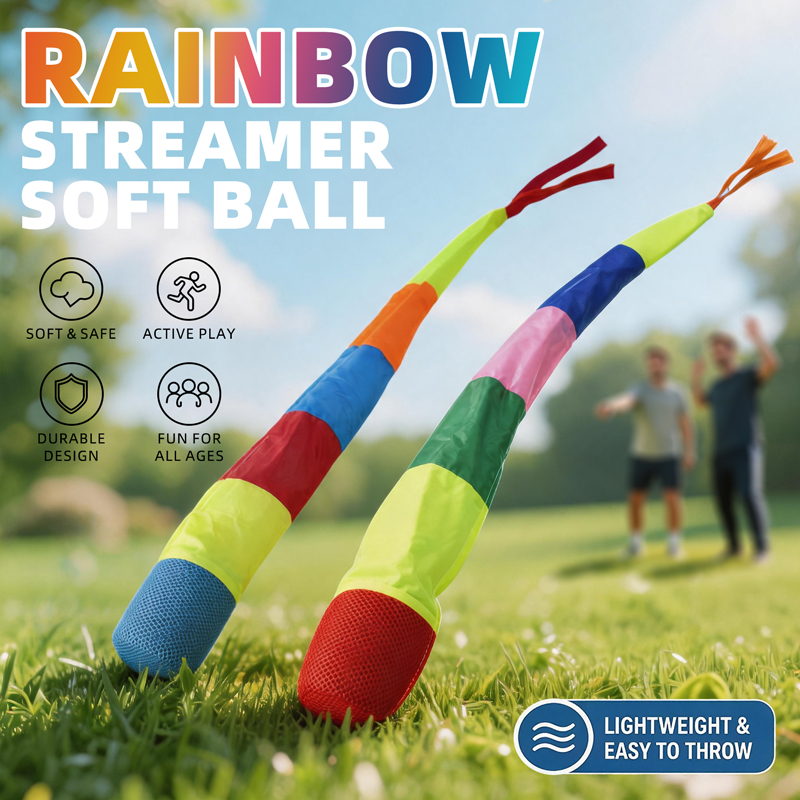 Rainbow Meteor Ball Soft Sandb - Kids Outdoor Ball ulasan dan harga