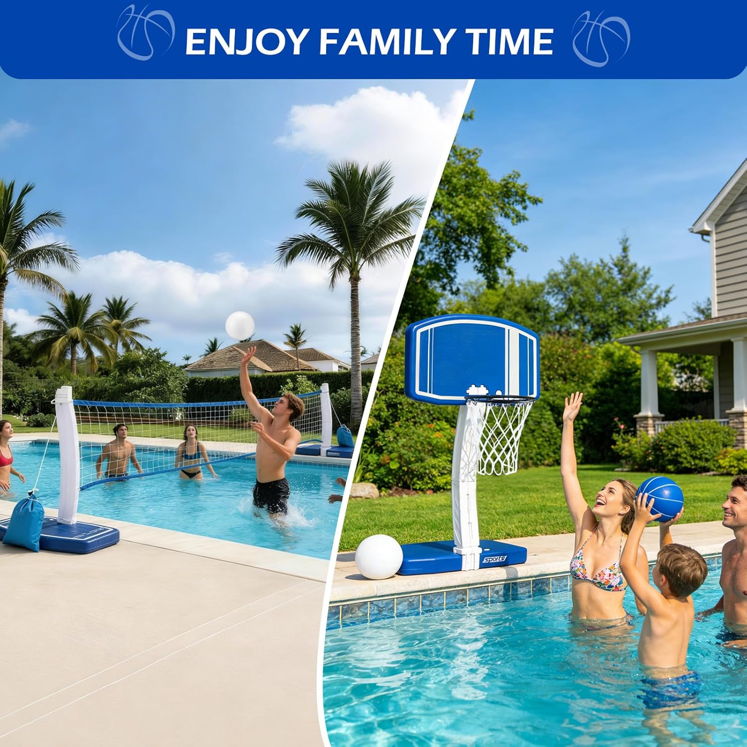 Above Ground Pool Basketball H - Kids Outdoor Games ulasan dan harga