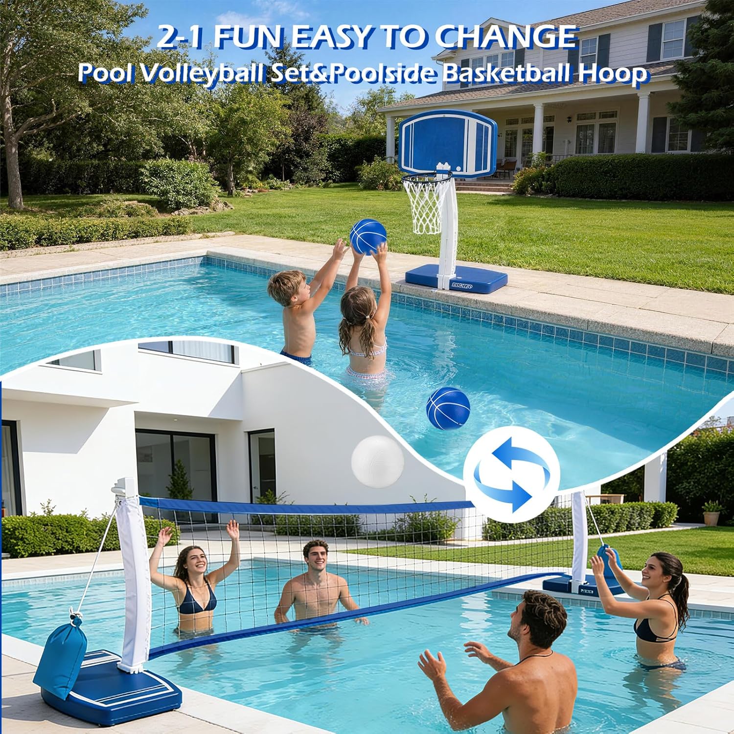 Above Ground Pool Basketball H - Kids Outdoor Games ulasan dan harga