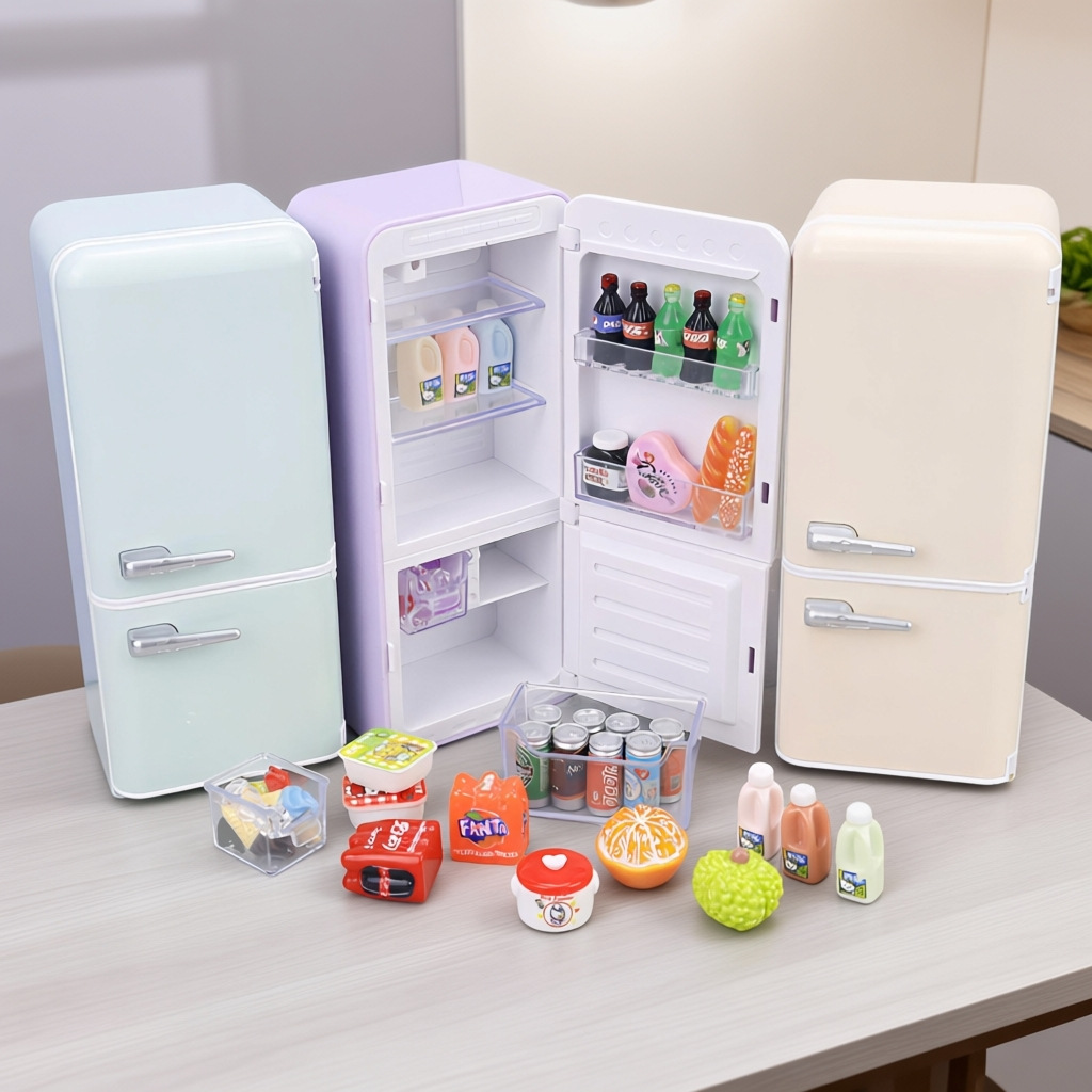 33pcs Kids Mini Fridge Playset - Kids Outdoor Kitchen Set ulasan dan harga