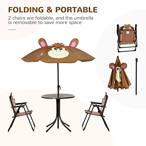 Kids Table and Chair Set Picni - Kids Outdoor Table With Umbrella ulasan dan harga