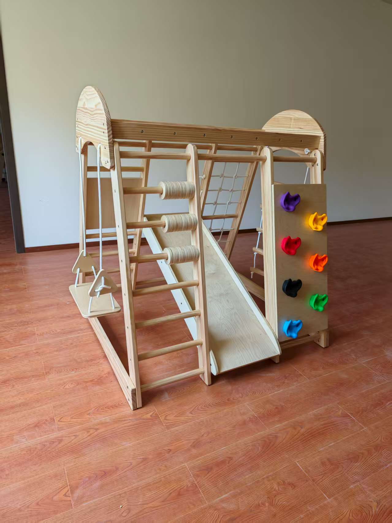 Wooden Kids Climbing Frame Lad - Kids Outdoor Ladder ulasan dan harga