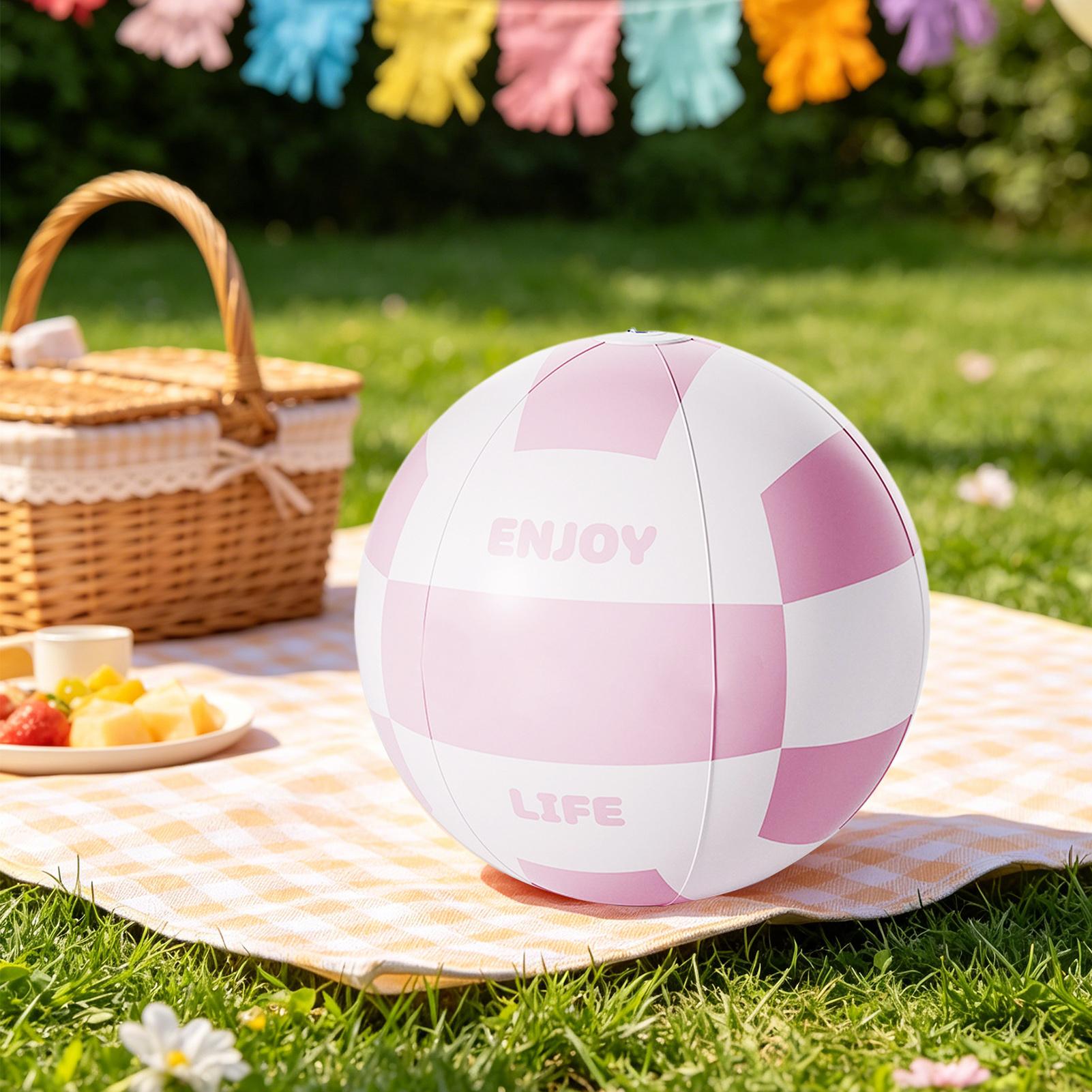 Large Beach Ball 23.62Inch Lea - Kids Outdoor Ball ulasan dan harga
