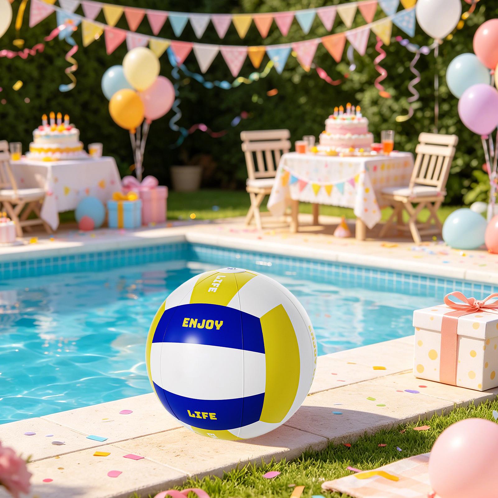 Large Beach Ball 23.62Inch Lea - Kids Outdoor Ball ulasan dan harga