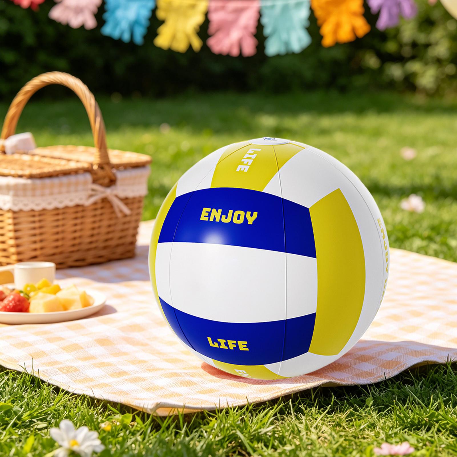 Large Beach Ball 23.62Inch Lea - Kids Outdoor Ball ulasan dan harga