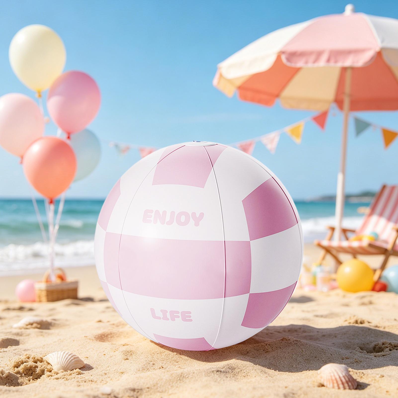 Large Beach Ball 23.62Inch Lea - Kids Outdoor Ball ulasan dan harga