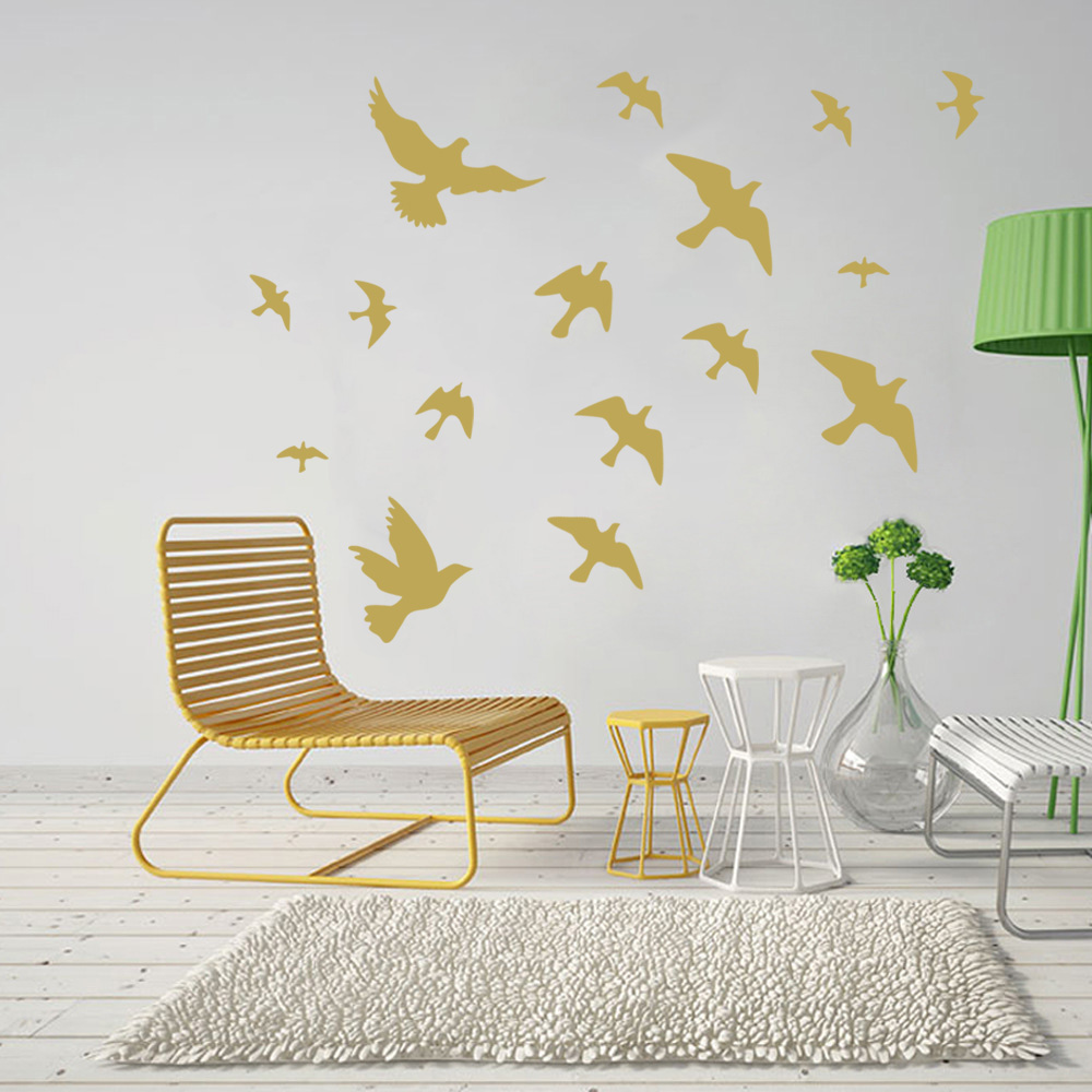 12Pcs/set Bird Wall Stickers H - Kids Outdoor Kitchen Set ulasan dan harga