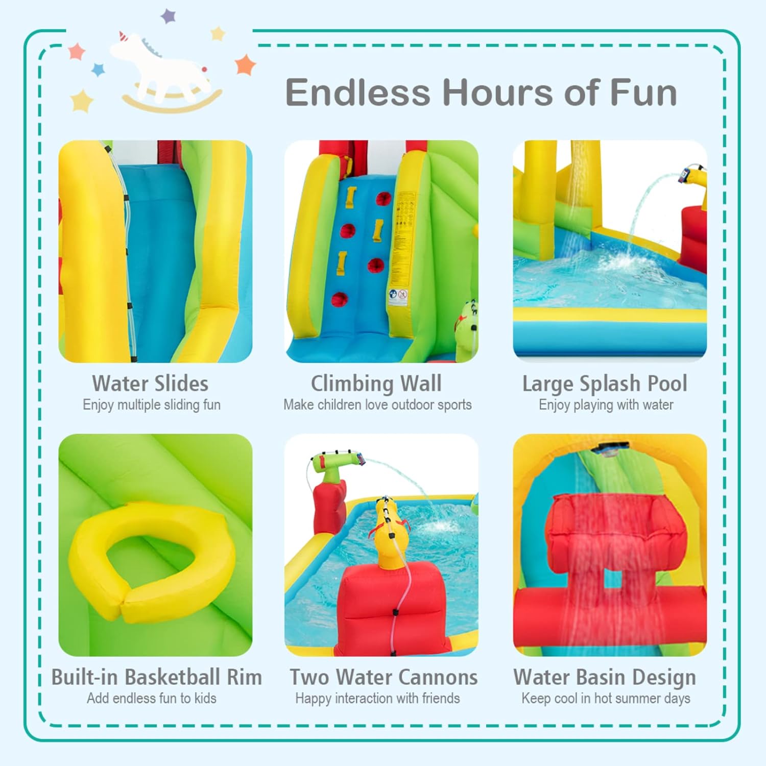 Mega Inflatable Water Park Bou - Kids Outdoor Fun ulasan dan harga
