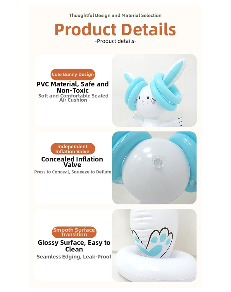 Easter Inflatable Bunny Ring T - Kids Outdoor Games ulasan dan harga