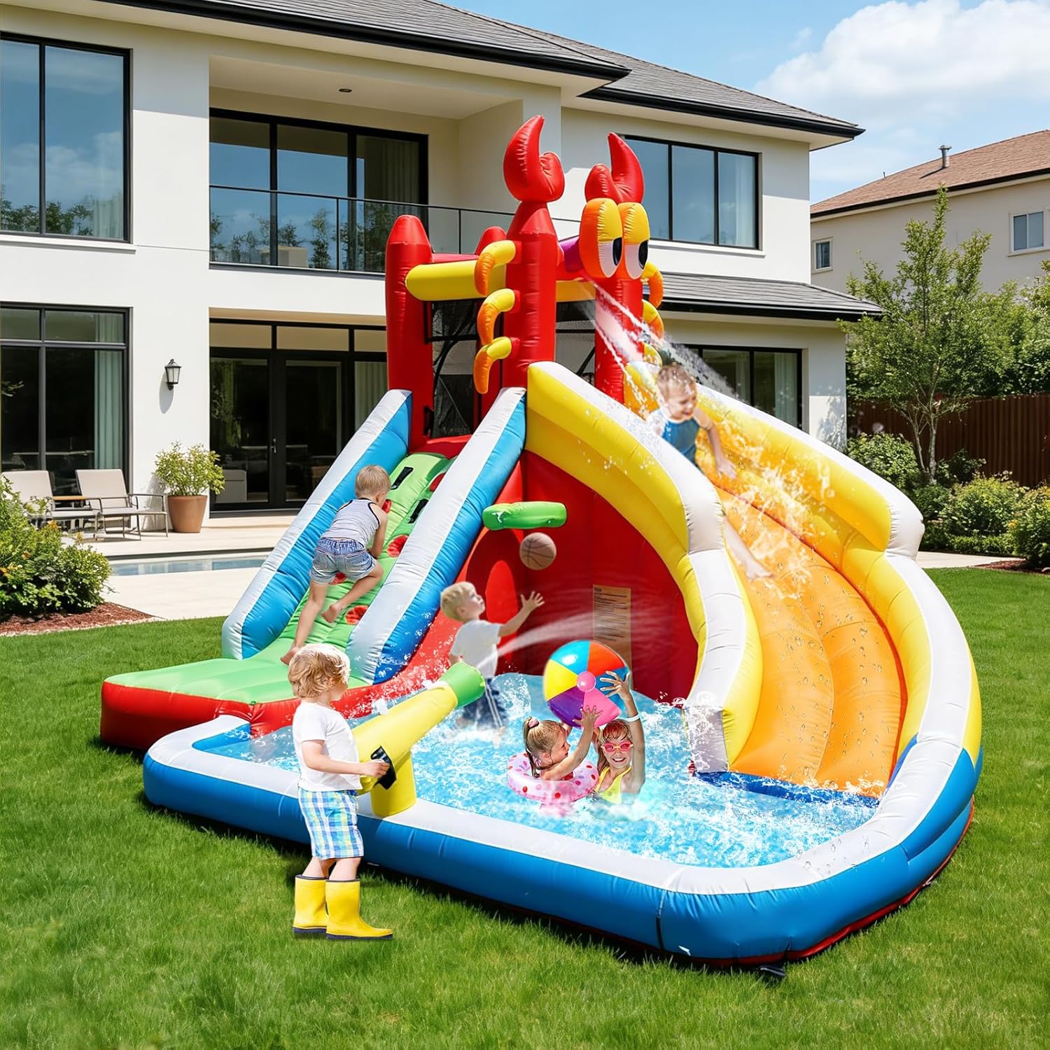 Large Inflatable Bounce House  - Kids Outdoor House ulasan dan harga