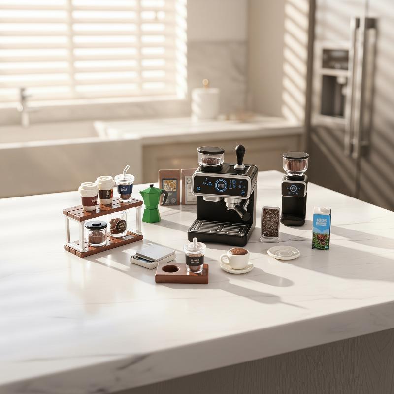 1:12 Dollhouse Miniature Coffe - Kids Outdoor Kitchen Set ulasan dan harga