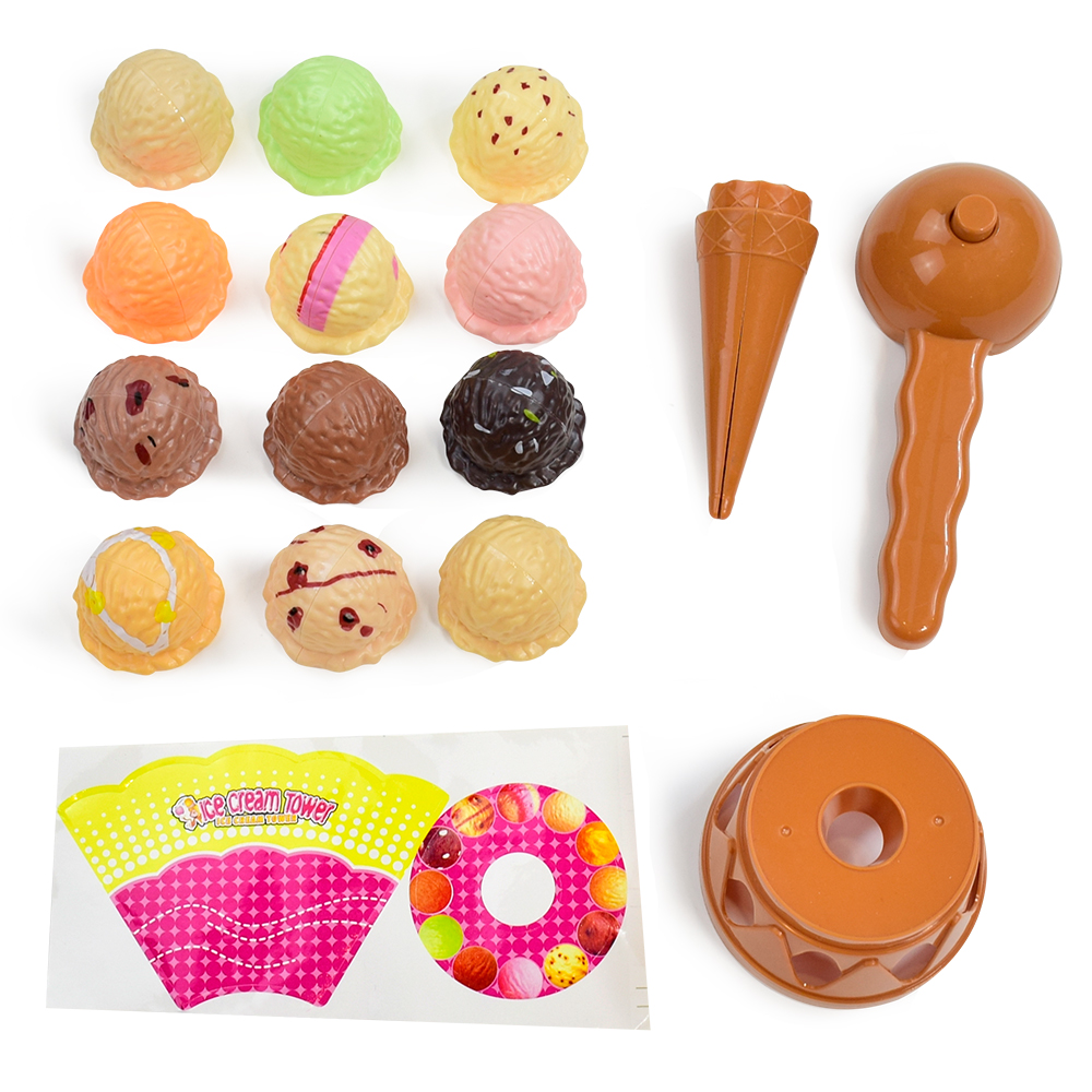 Children's Ice Cream Stacking  - Kids Outdoor Kitchen Set ulasan dan harga
