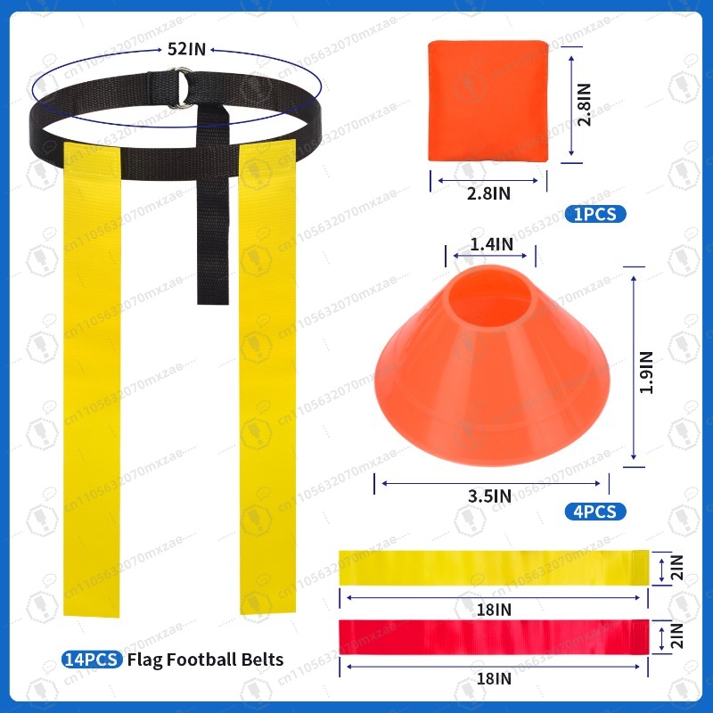 Flag Football Belts Set Americ - Kids Outdoor Games ulasan dan harga