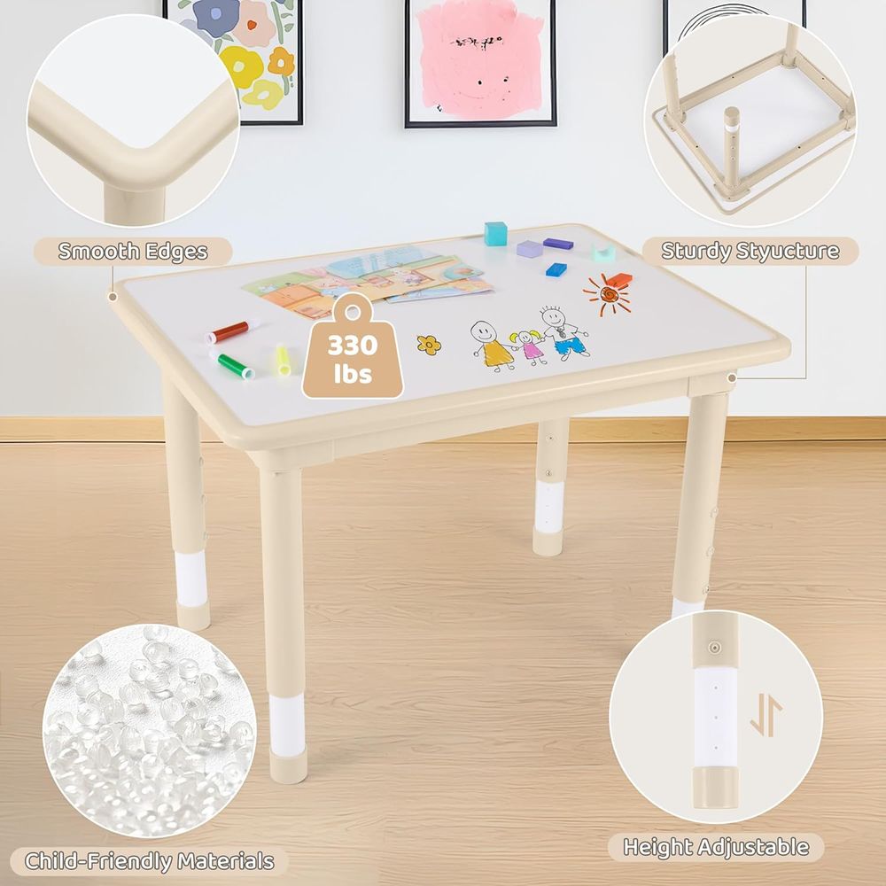 Kids Table and 4 Chairs Set, H - Kids Outdoor Table And Chairs ulasan dan harga