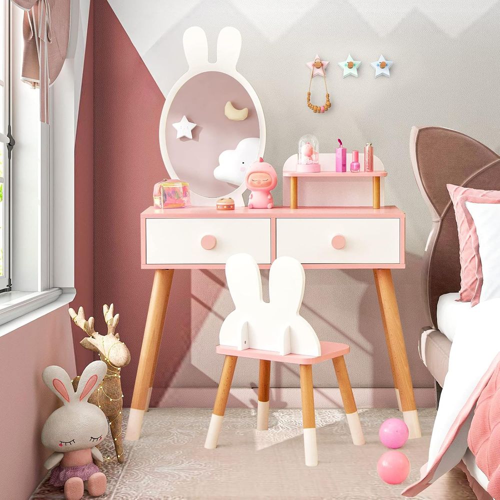 Kids Vanity Set, Girls Vanity  - Kids Outdoor Table And Chairs ulasan dan harga