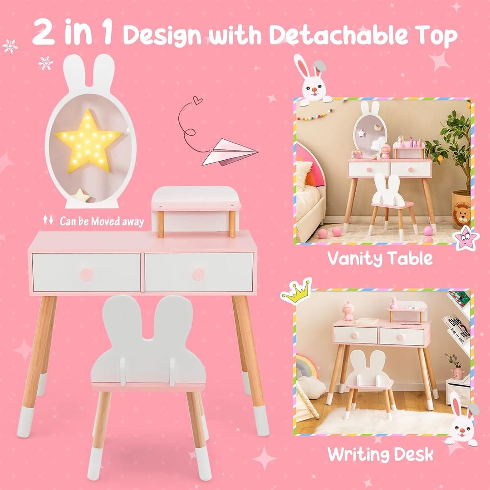 Kids Vanity Set, Girls Vanity  - Kids Outdoor Table And Chairs ulasan dan harga