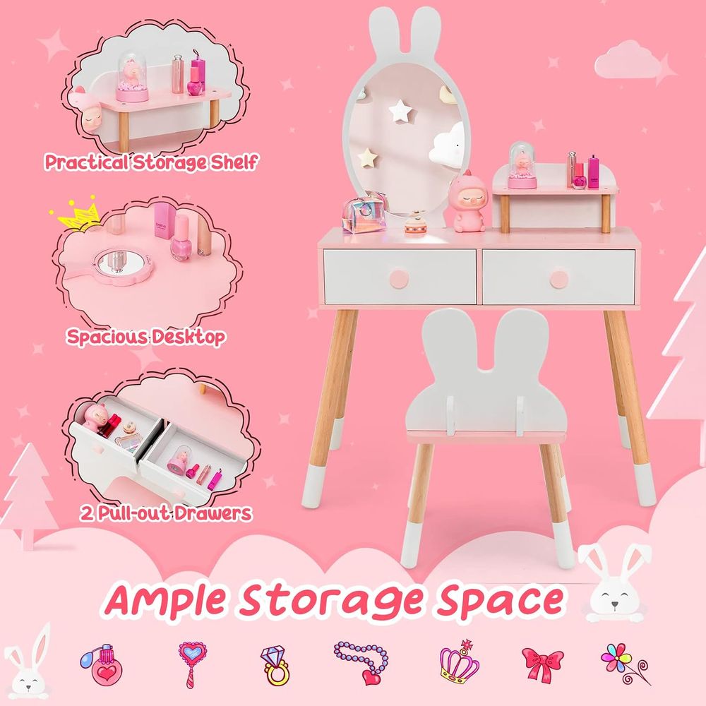 Kids Vanity Set, Girls Vanity  - Kids Outdoor Table And Chairs ulasan dan harga