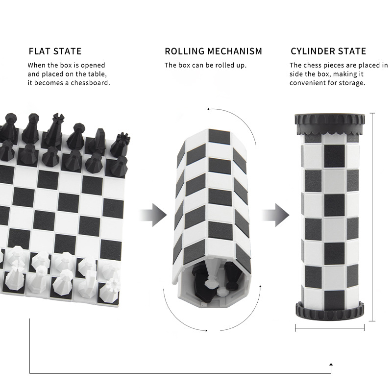 2 in 1 Portable Chess Game Set - Kids Outdoor Adventure ulasan dan harga
