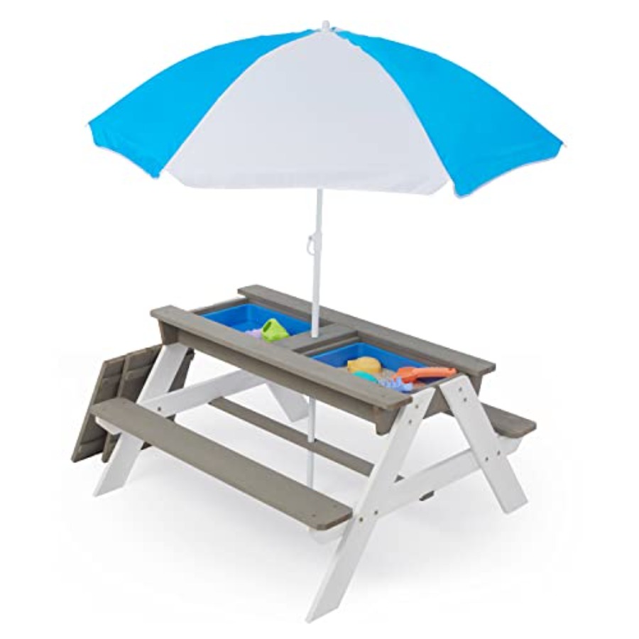 Outdoor backyard patio picnic  - Kids Outdoor Table With Umbrella ulasan dan harga