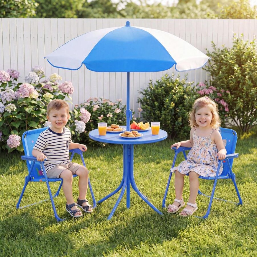 Childrens Picnic Table Outdoor - Kids Outdoor Table With Umbrella ulasan dan harga